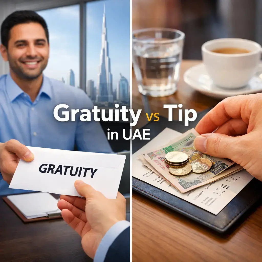 Gratuity Vs Tip In UAE: Are They The Same Thing? 2026